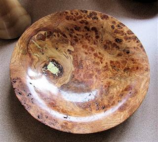 Burr oak bowl by Dave Matson